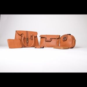 Women handbag and purse 6-in-1 set